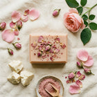 Nivam Kokum Butter & Rose Nourish Bar with rose petals
