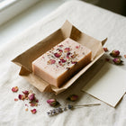 Nivam Kokum & Rose soap wrapped in kraft paper
