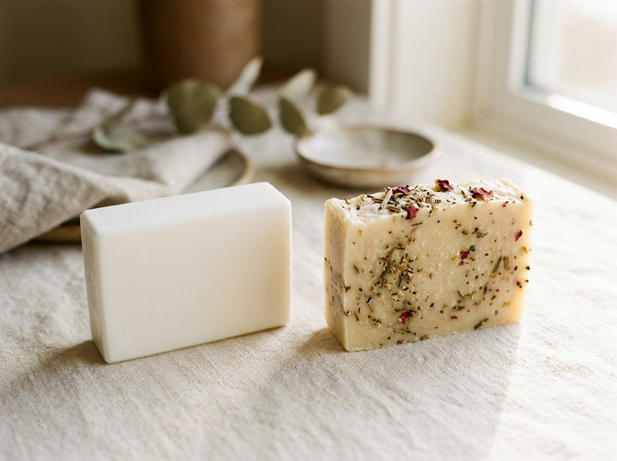 An ordinary soap vs a Nivam bar