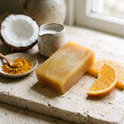 Nivam Turmeric & Coconut Milk Glow Bar with turmeric, coconut and orange